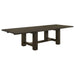 Calandra 121-inch Extension Leaf Dining Table Vintage Java