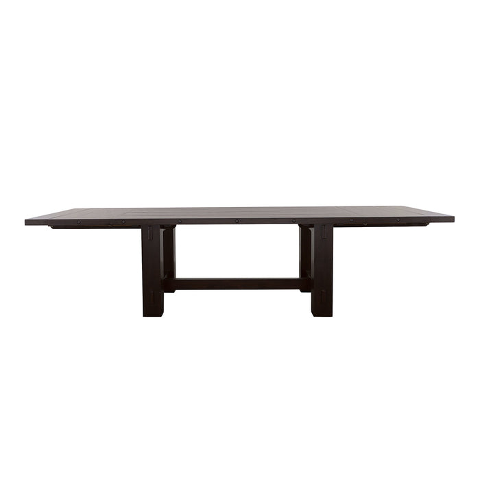 Coaster Calandra Rectangle Dining Table with Extension Leaf Vintage Java Default Title