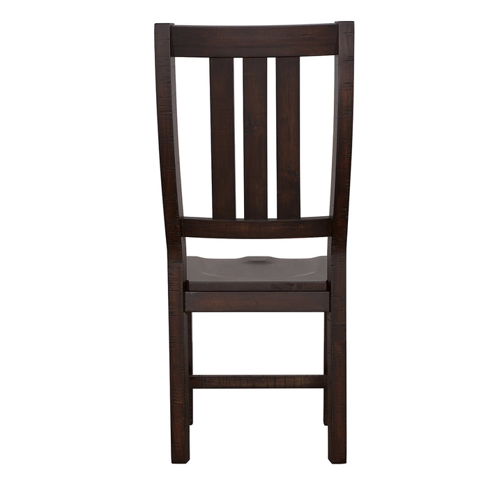 Coaster Calandra Slat Back Side Chairs Vintage Java (Set of 2) Default Title