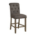 Coaster Balboa Tufted Back Bar Stools Beige and Rustic Brown (Set of 2) Brown Counter Height