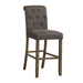 Coaster Balboa Tufted Back Bar Stools Beige and Rustic Brown (Set of 2) Brown Bar Height