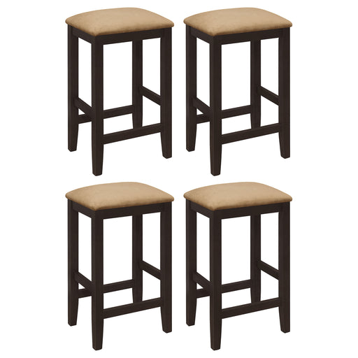 Gabriel Backless Counter Stool Cappuccino (Set of 4)