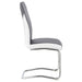 Coaster Brooklyn Upholstered Side Chairs with S-frame (Set of 4) Grey and White Default Title