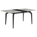 Coaster Mina Rectangular Dining Table Grey Ceramic and Sandy Black Default Title