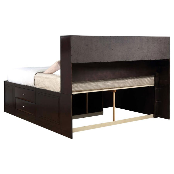 Phoenix 4-piece Queen Bedroom Set Cappuccino