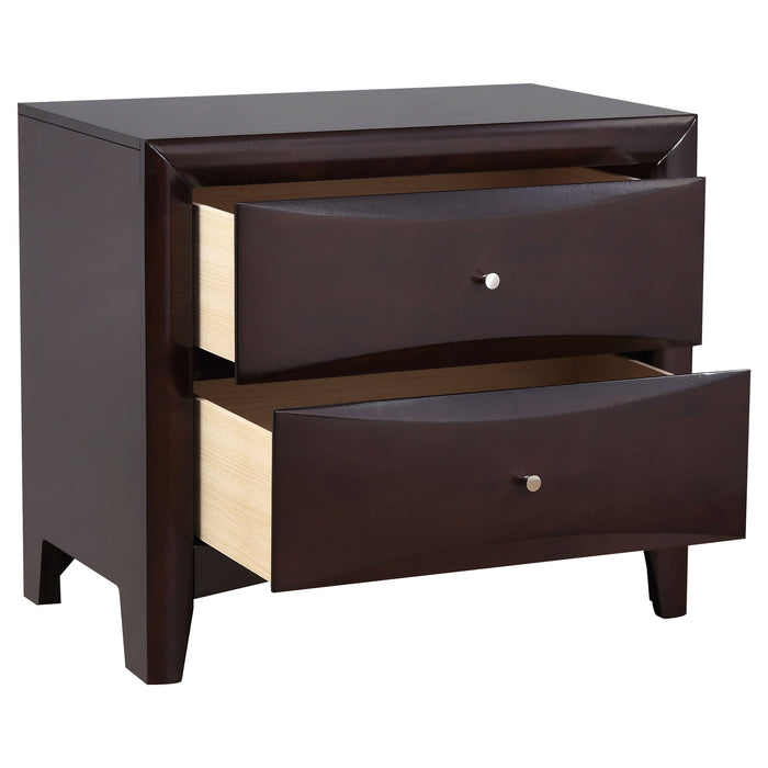 Coaster Phoenix 2-drawer Nightstand Deep Cappuccino Default Title