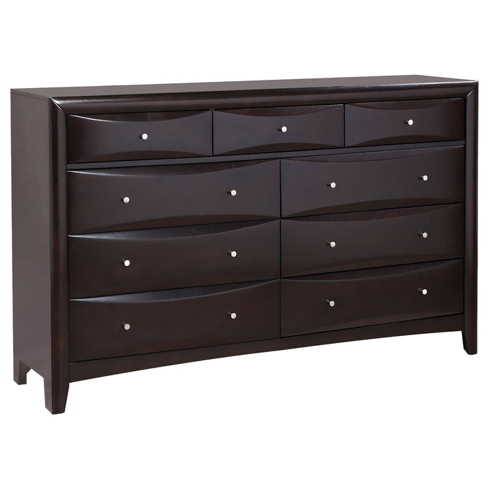 Coaster Phoenix 9-drawer Dresser Deep Cappuccino Default Title