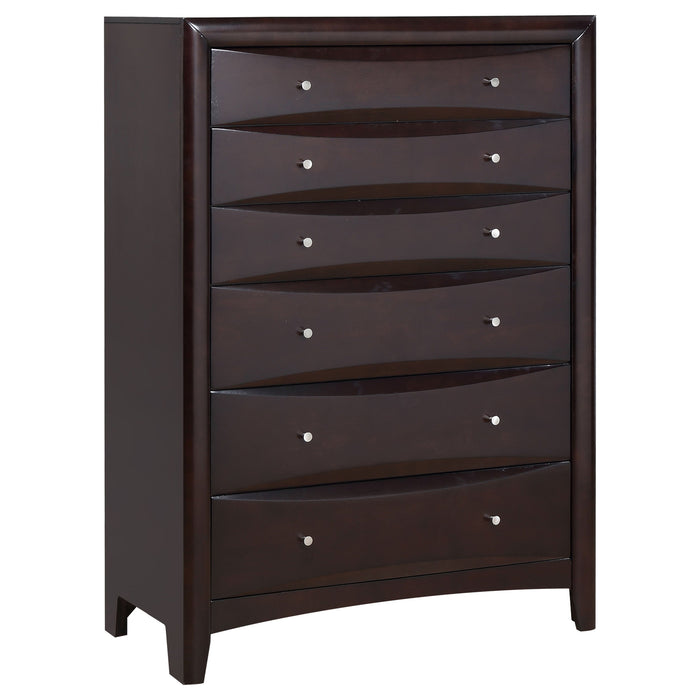 Coaster Phoenix 6-drawer Chest Deep Cappuccino Default Title