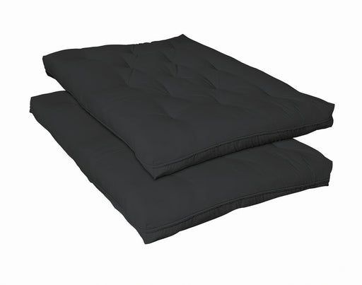 Coaster 7.5" Deluxe Innerspring Futon Pad Black Default Title