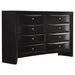 Coaster Briana Rectangular 8-drawer Dresser Black Default Title