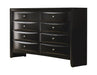 Coaster Briana Storage Bedroom Set with Bookcase Headboard Black Cal King Set of 5