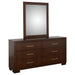 Coaster Jessica 6-drawer Dresser with Mirror Cappuccino No Mirror