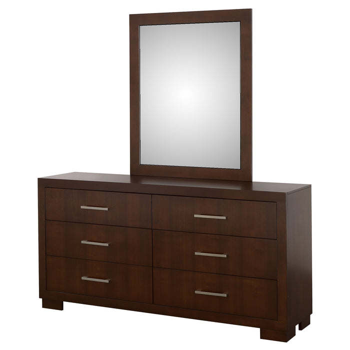 Coaster Jessica 6-drawer Dresser with Mirror Cappuccino No Mirror