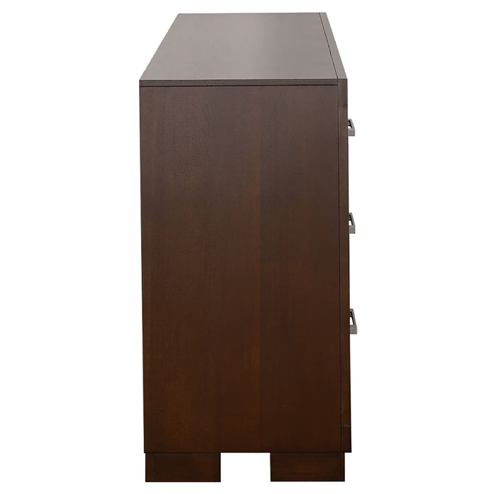 Coaster Jessica 6-drawer Dresser with Mirror Cappuccino No Mirror