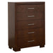 Coaster Jessica 5-drawer Chest Cappuccino Default Title