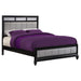 Coaster Barzini Upholstered Bed Black and Grey Cal King