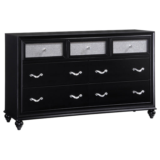 Coaster Barzini 7-drawer Rectangular Dresser Black Default Title