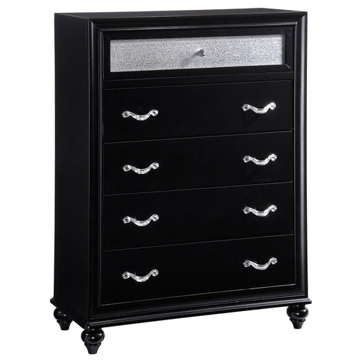 Coaster Barzini 5-drawer Rectangular Chest Black Default Title