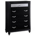 Coaster Barzini 5-drawer Rectangular Chest Black Default Title