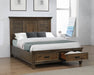 Coaster Franco Storage Bedroom Set Burnished Oak Eastern King Set of 5