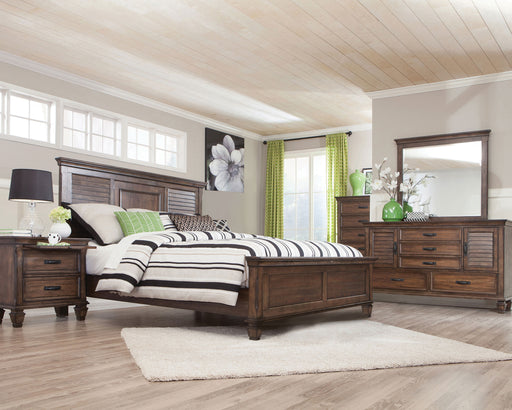 Franco 5-piece Eastern King Bedroom Set Burnished Oak