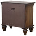 Coaster Franco 2-drawer Nightstand with Pull Out Tray Burnished Oak Default Title