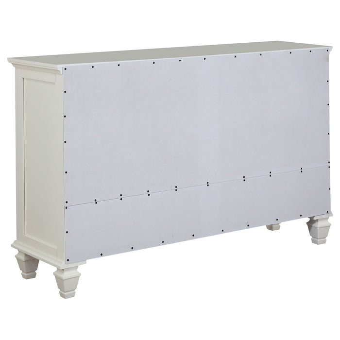 Coaster Sandy Beach 11-drawer Rectangular Dresser Cream White Default Title