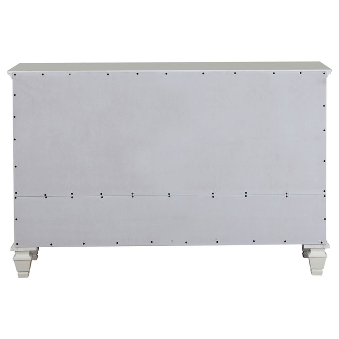 Coaster Sandy Beach 11-drawer Rectangular Dresser Cream White Default Title