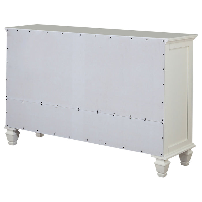 Coaster Sandy Beach 11-drawer Rectangular Dresser Cream White Default Title