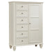 Coaster Sandy Beach 8-drawer Door Chest Storage Cream White Default Title