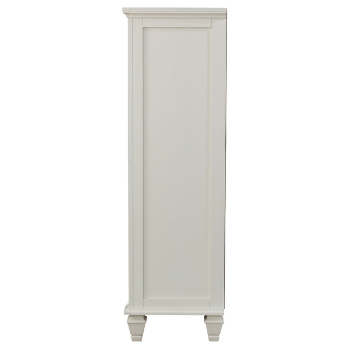 Coaster Sandy Beach 8-drawer Door Chest Storage Cream White Default Title