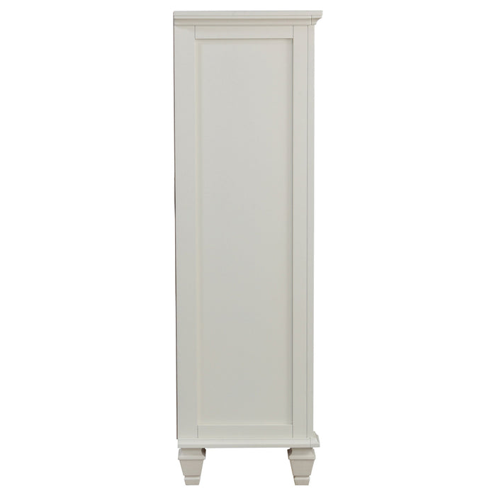 Coaster Sandy Beach 8-drawer Door Chest Storage Cream White Default Title