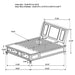 Coaster Sandy Beach Storage Bedroom Set with Sleigh Headboard Cal King Set of 5