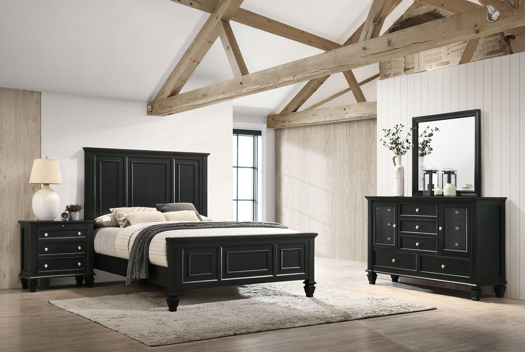 Coaster Sandy Beach Bedroom Set with High Headboard Eastern King Set of 4