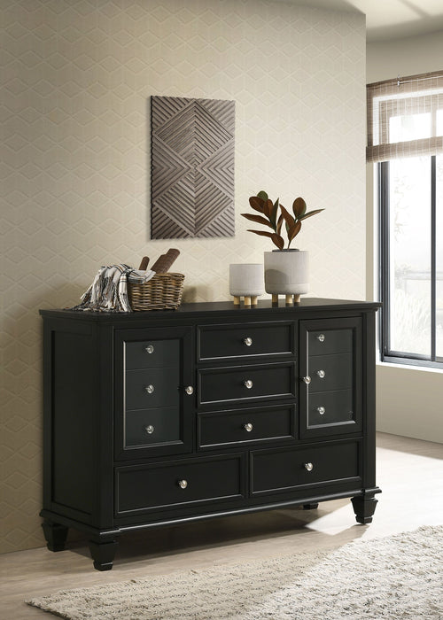 Coaster Sandy Beach 11-drawer Dresser Black Default Title