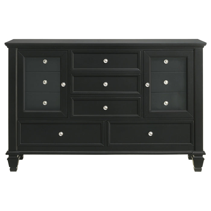 Coaster Sandy Beach 11-drawer Dresser Black Default Title