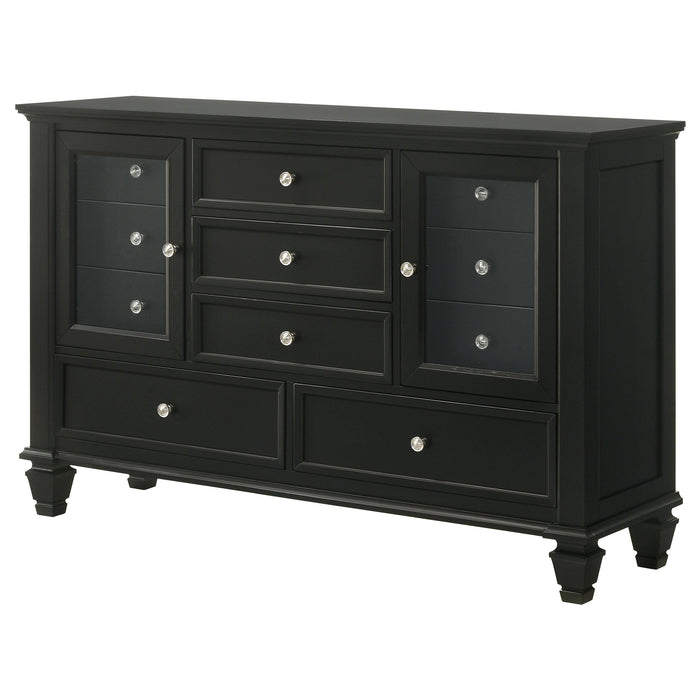 Coaster Sandy Beach 11-drawer Dresser Black Default Title