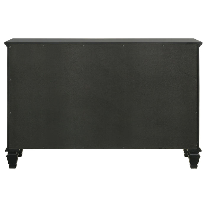 Coaster Sandy Beach 11-drawer Dresser Black Default Title