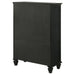 Coaster Sandy Beach Door Chest with Concealed Storage Black Default Title