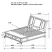 Coaster Sandy Beach Storage Bedroom Set with Sleigh Headboard Cal King Set of 5