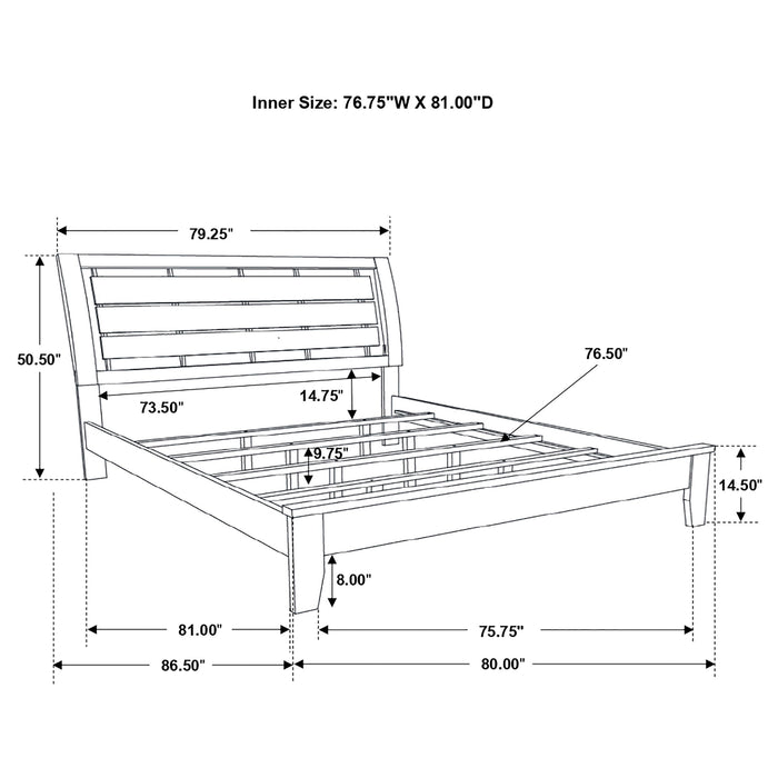 Coaster Serenity Panel Bed Rich Merlot Twin