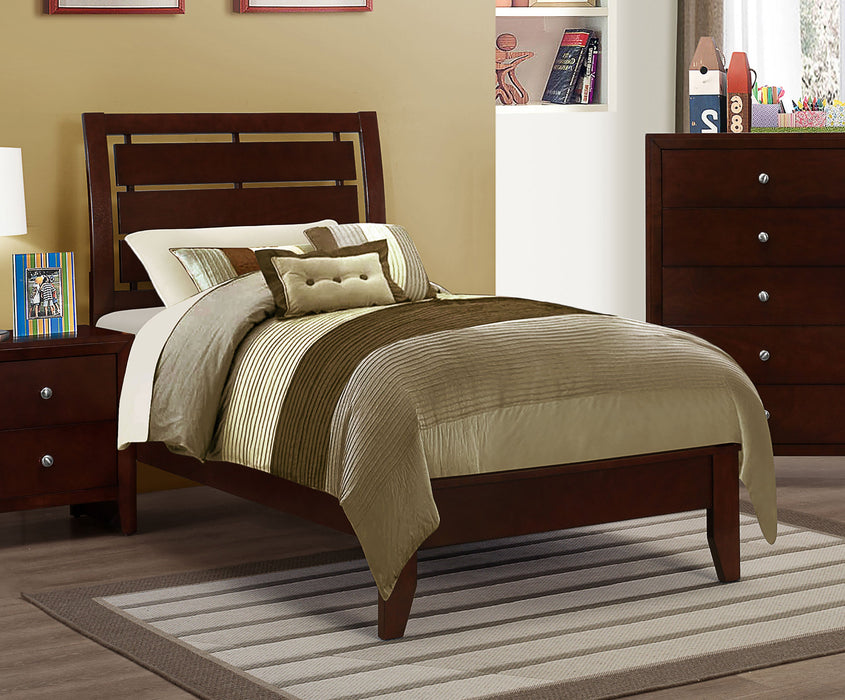 Coaster Serenity Panel Bed Rich Merlot Twin