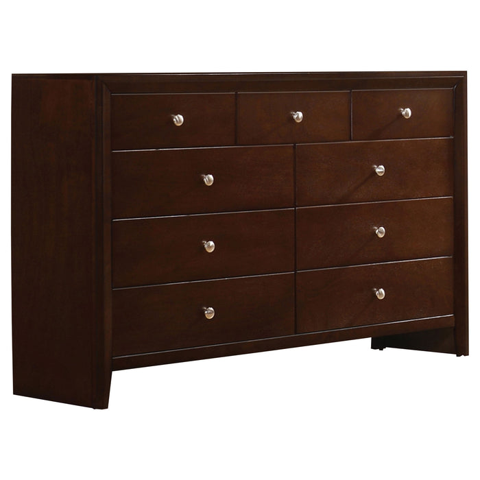 Coaster Serenity Rectangular 9-drawer Dresser Rich Merlot Twin Set of 4