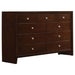 Coaster Serenity Rectangular 9-drawer Dresser Rich Merlot Twin Set of 4