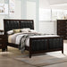 Coaster Carlton Upholstered Bed Cappuccino and Black Twin