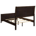 Coaster Carlton Upholstered Bed Cappuccino and Black Twin