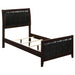 Coaster Carlton Bedroom Set with Upholstered Headboard Cappuccino Twin Set of 5