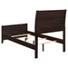 Coaster Carlton Upholstered Bed Cappuccino and Black Twin