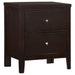 Coaster Carlton 2-drawer Rectangular Nightstand Cappuccino Default Title