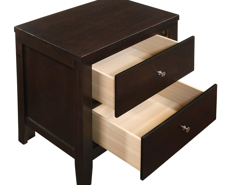 Coaster Carlton 2-drawer Rectangular Nightstand Cappuccino Default Title